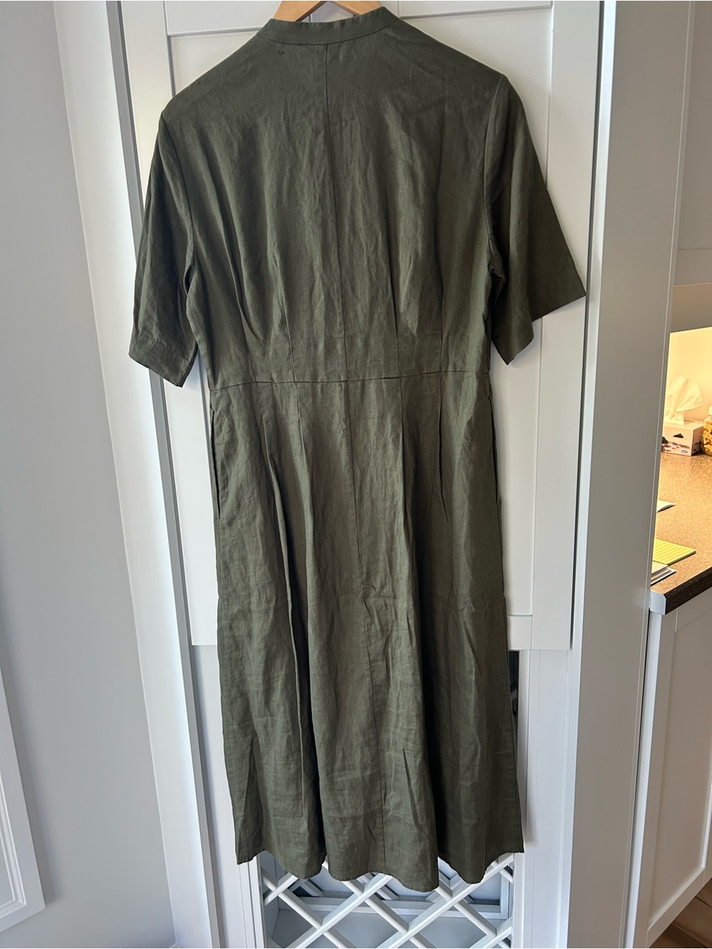 EVERLANE Size 4 New THE FROLIC DRESS IN LINEN - Picture 8 of 9